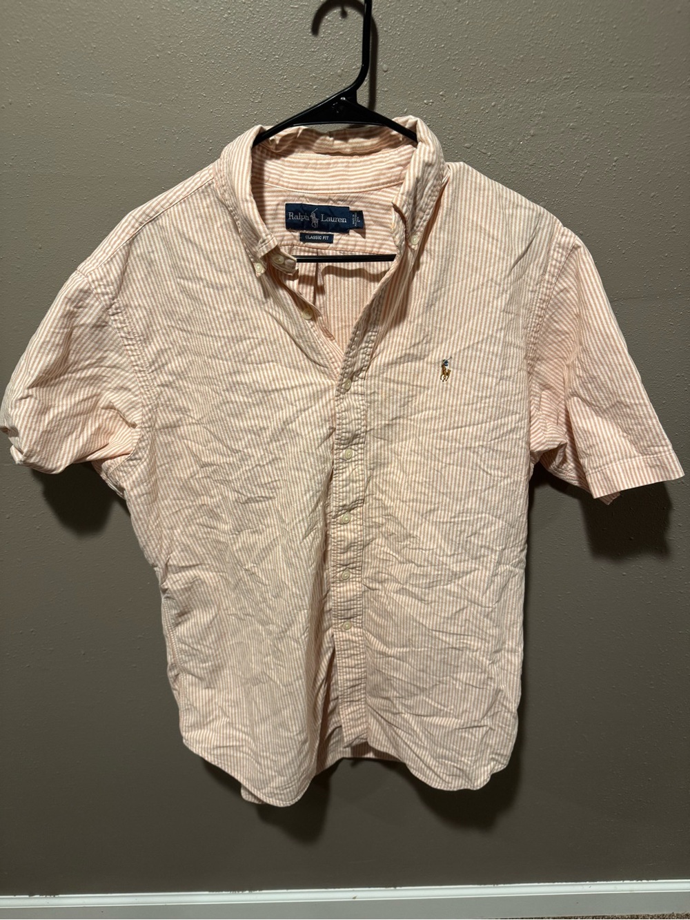 Vintage Men’s Ralph Lauren Short-Sleeve Button-Down Shirt Stripe